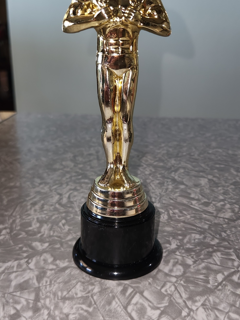 Source Unknown Gold and Black Trophy Figurine